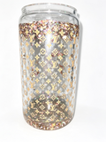 LV Rose Gold Glow Snow Globe Tumbler (one only )