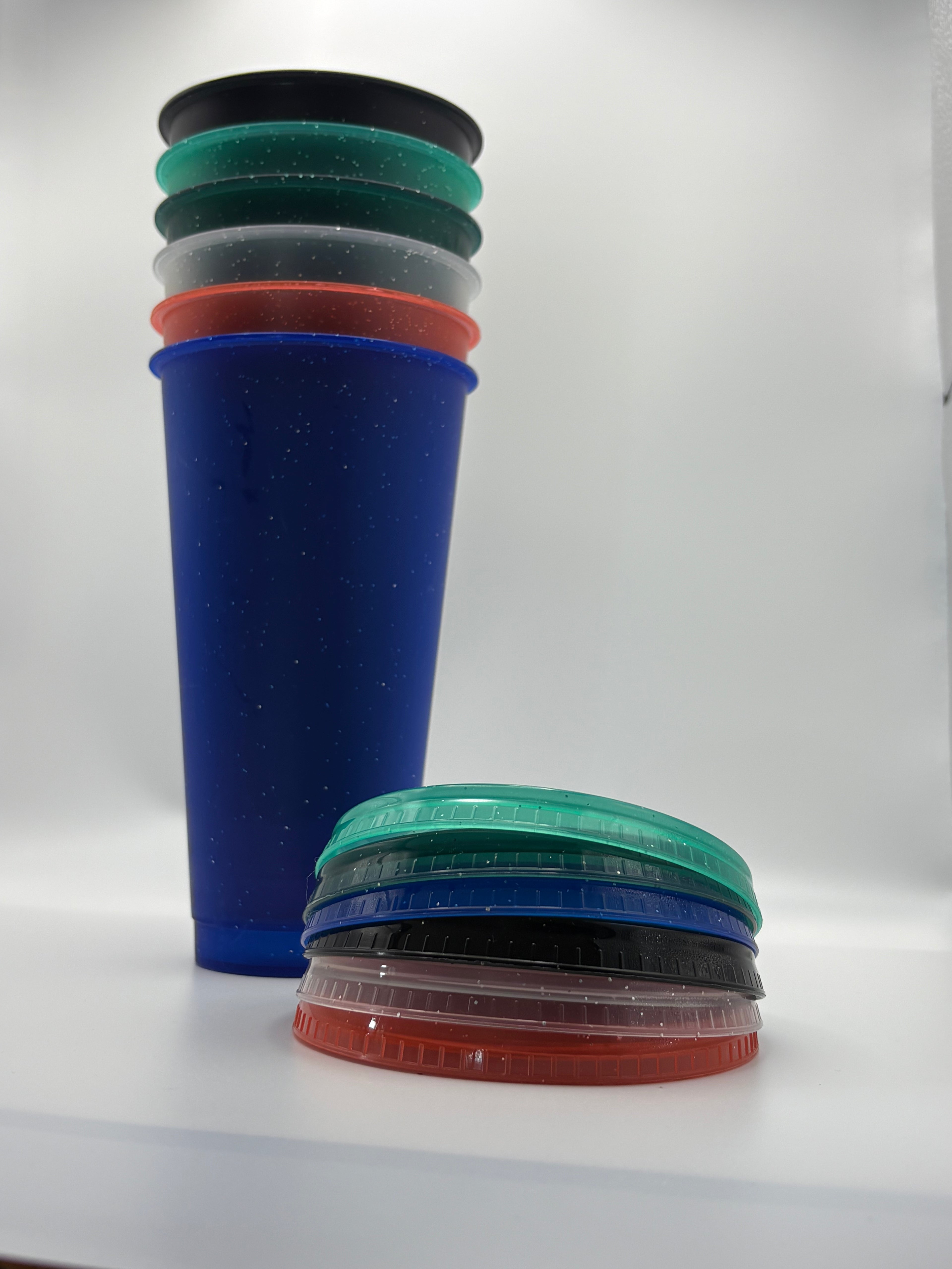 16oz Glitter Acrylic Cold Cup – BPA Free