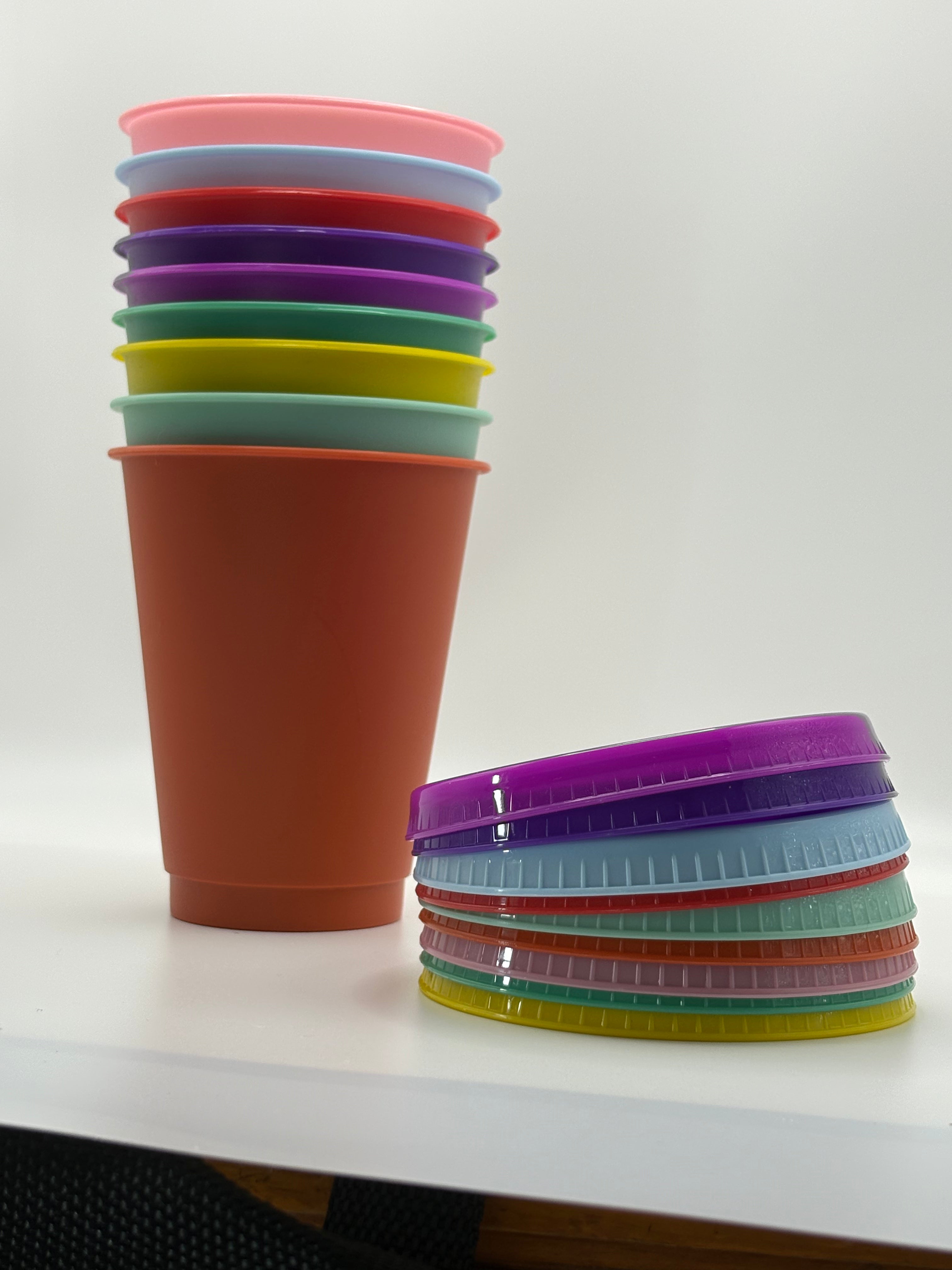 16oz Reusable Acrylic Cold Cups With No Boxes