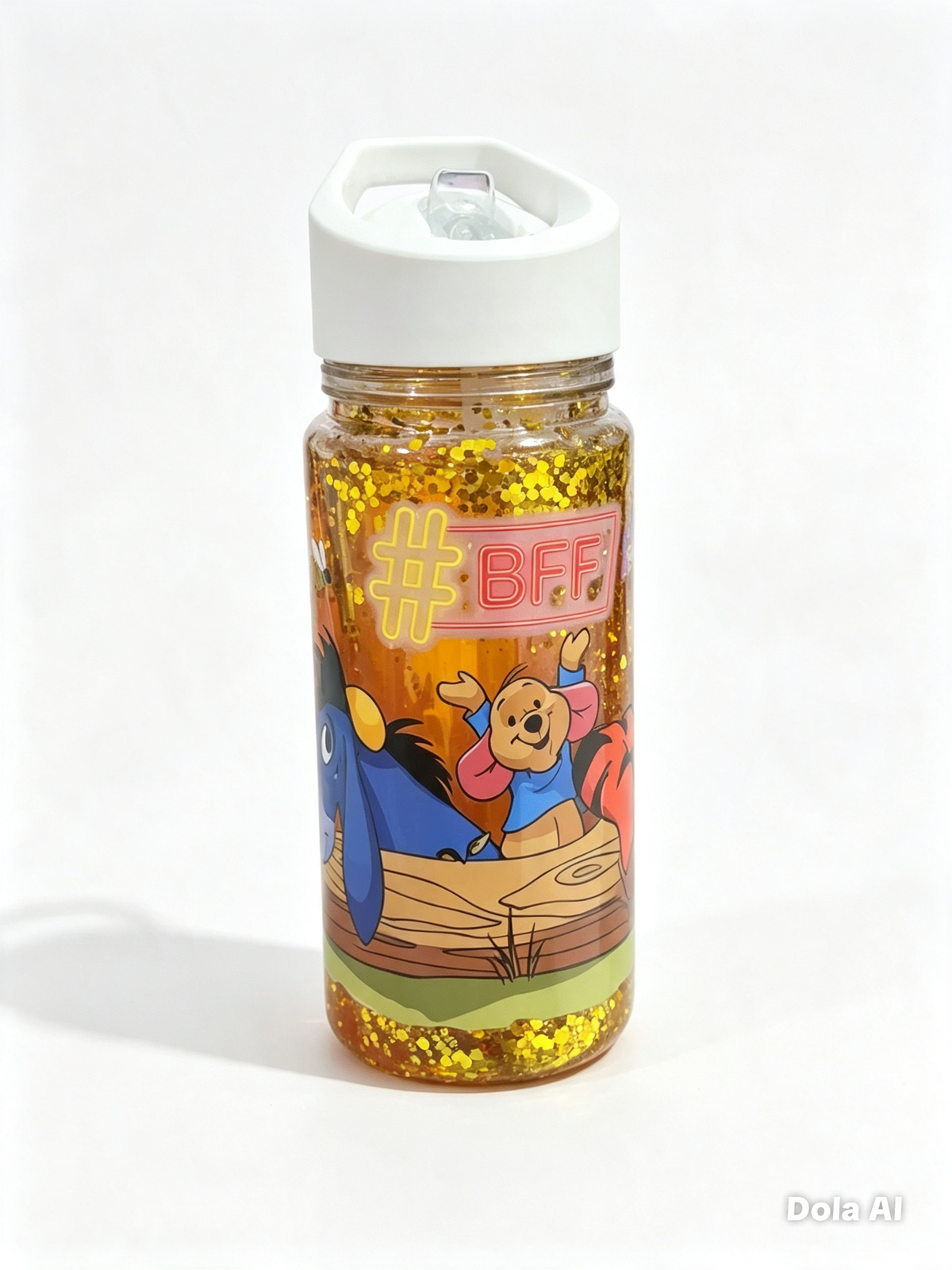 🐻 Winnie the Pooh BFF Snowglobe Bottle — Everash Creations