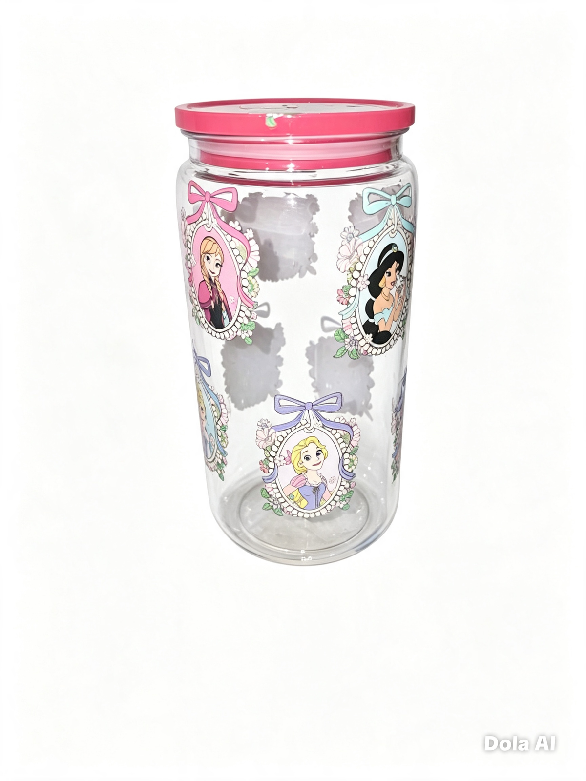 👑 Disney Princess Clear Acrylic Libby Tumbler — Everash Creations
